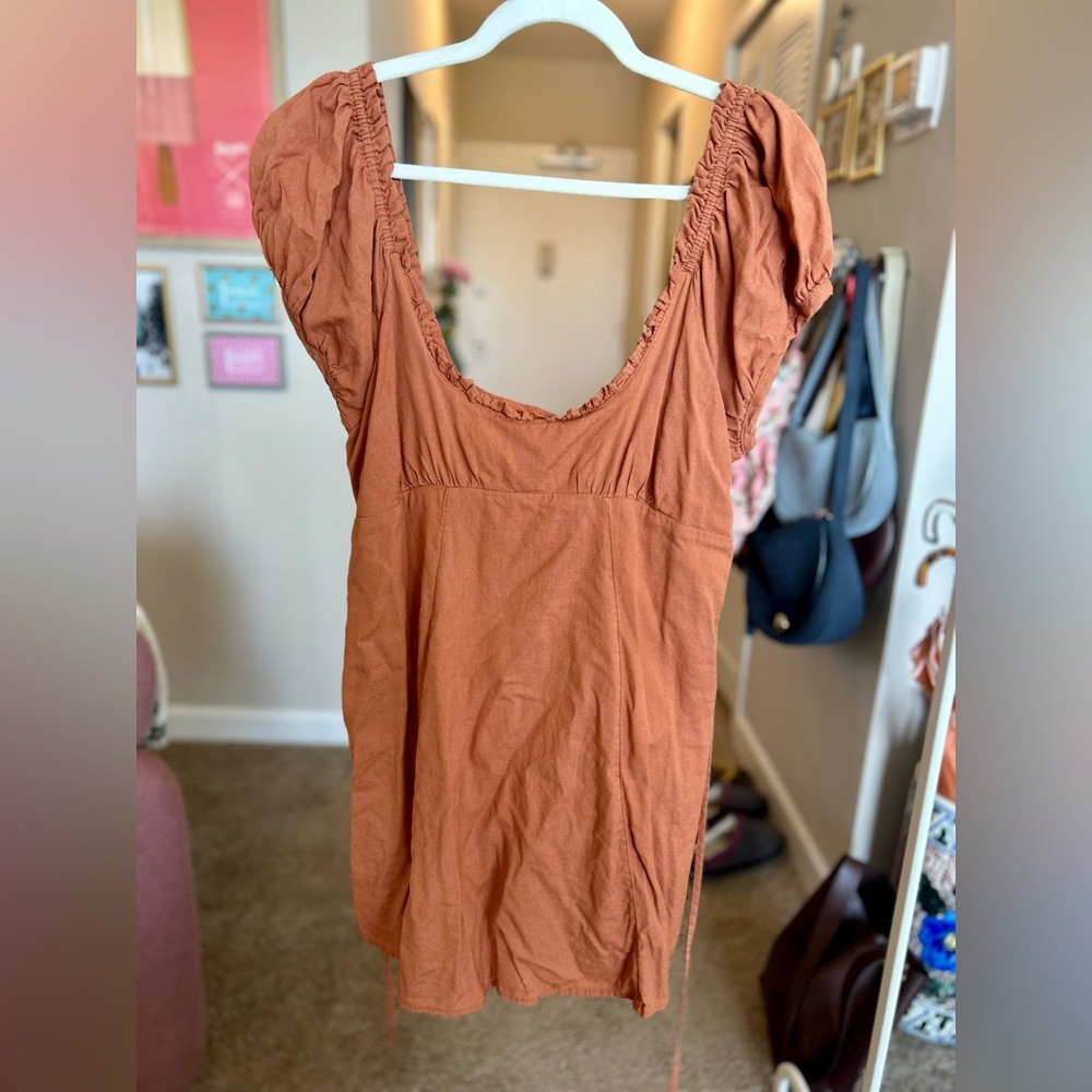 Free People Terracotta Mini Dress